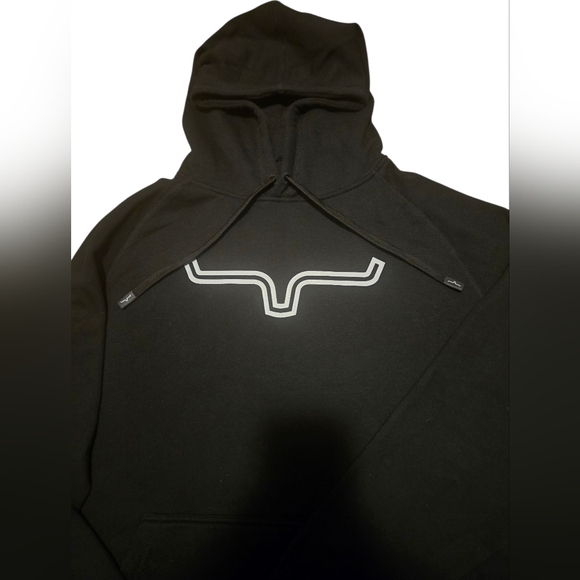 Kimes Ranch Black Hoodie Unisex Western Pullover Sweatshirt - Picture 4 of 7
